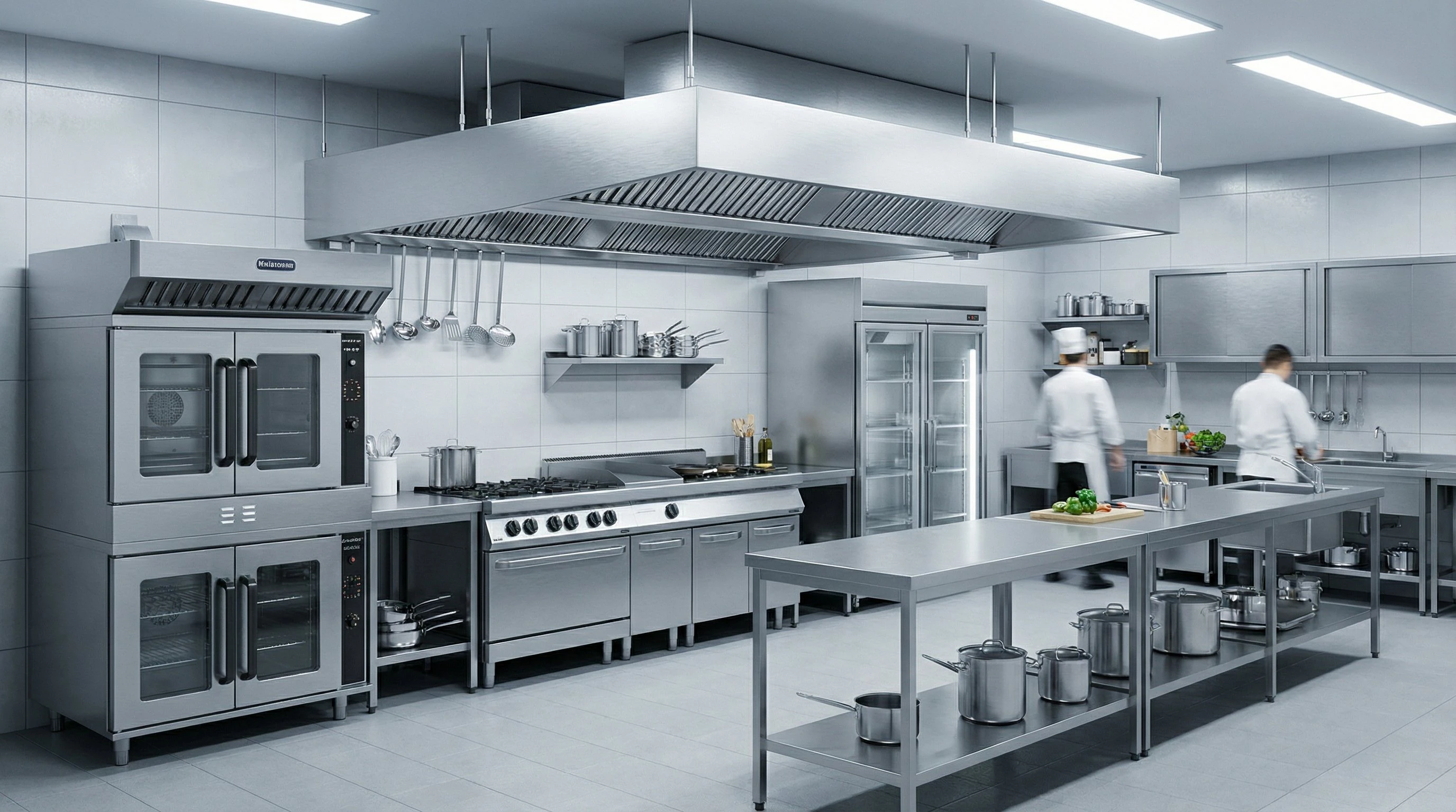 Équipement complet de cuisine professionnelle